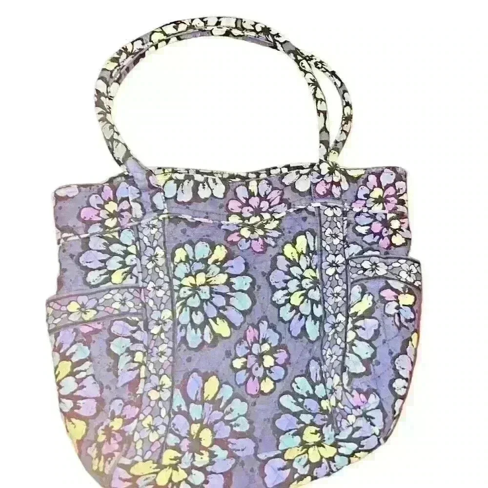 Vera Bradley Indigo Pop Small Duffle Bag/Shoulder Bag Floral Preppy‎